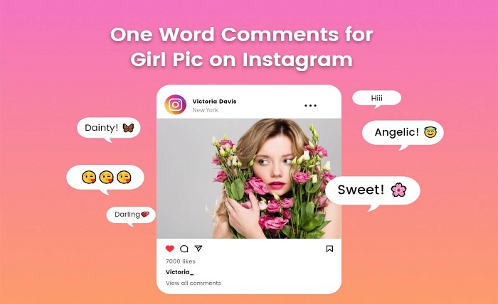 ladki ki photo par comment english